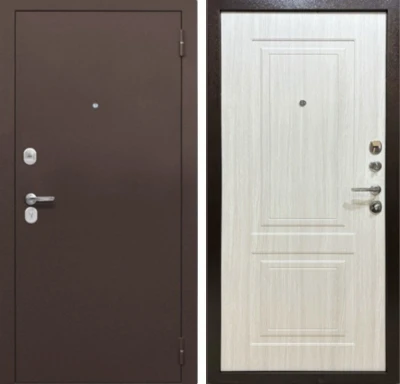 Дверь MXD Союз 70мм Антик Медь - панель Лиственница беленая