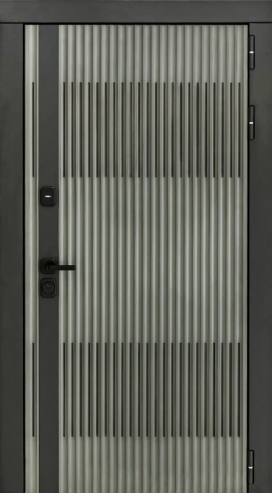 Входная дверь ДвериПРО Elfy ФЛ-256 (10мм, бетон пепельный) DPRO200166 внешняя сторона