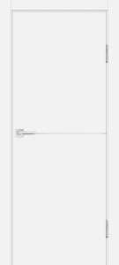 Межкомнатная дверь P-19 AL молдинг Белый матовый