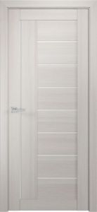 Межкомнатная дверь ЛУ-17 белёный дуб (стекло сатинат, 900x2000)